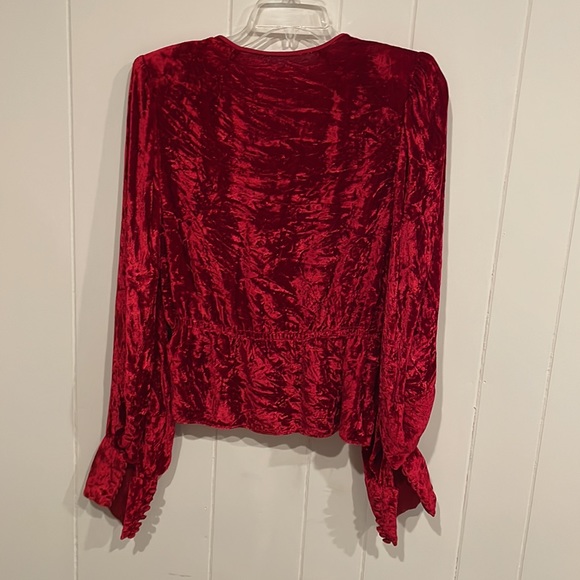 Vintage Red Velvet Top + Scarf and Skirt/Liner - Picture 10 of 16